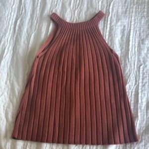 Terra cotta color knit top